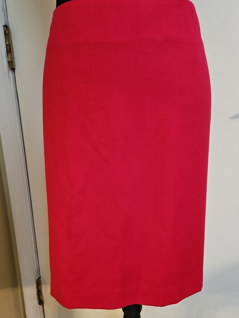 NWT Talbots Marzotto Italian Wool Pencil Skirt Pink Red Crimson Petite 14P